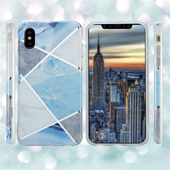 Produktbild Cadorabo IMD TPU Bunter Marmor Cover (Apple iPhone X)