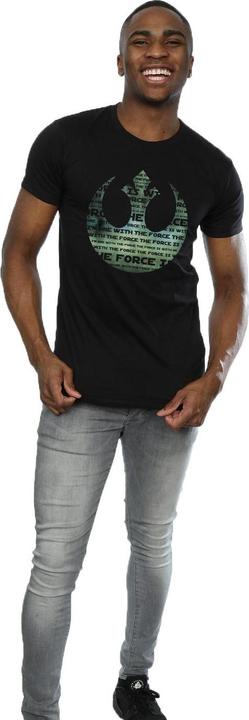 Produktbild Star Wars Rogue One I'm One With The Force Alliance Emblem Green TShirt (XL)