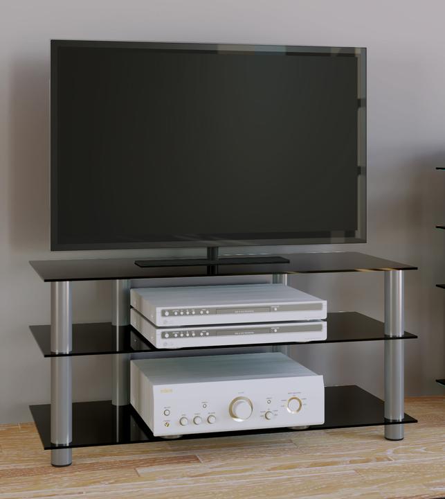 Productafbeelding VCM Netasa Zwart Glas (95 x 40 x 45 cm)