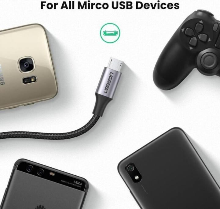 Immagine prodotto Ugreen MicroUSB in nylon stabile (0.25 m, USB 2.0)