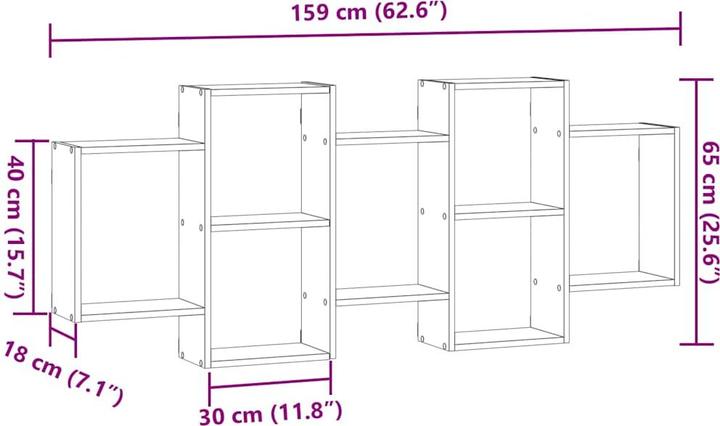 Actual product image VidaXL Nicolas (159 x 18 x 65 cm)