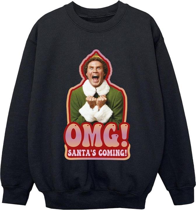 Actual product image Elf Boys Santa's Coming Sweatshirt (152, 158)