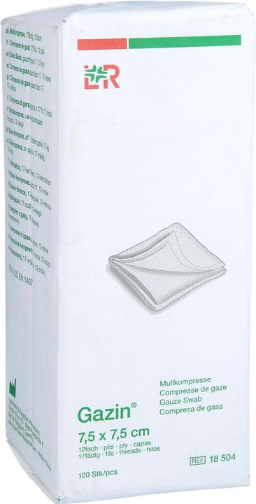 Produktbild Gazin Mullkompressen 7.5x7.5cm 12-fach unsteril
