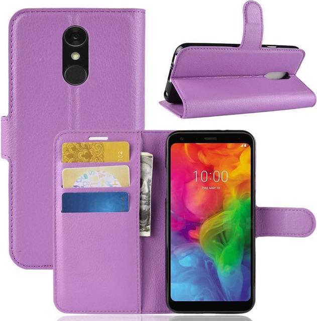 Produktbild MU Classic Litchi Leder Bookcover Series (LG Q7+, LG Q7)