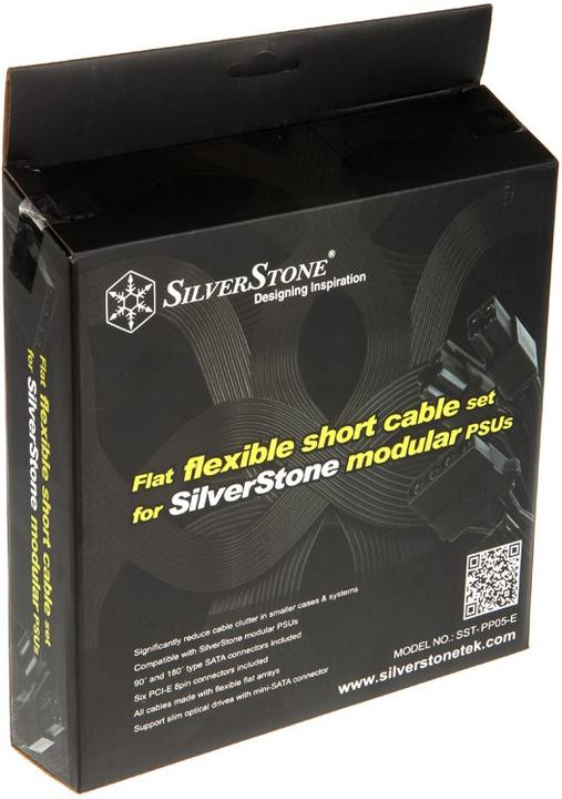 Image du produit Silverstone set de câbles d'alimentation courts pour Strider, bande plate