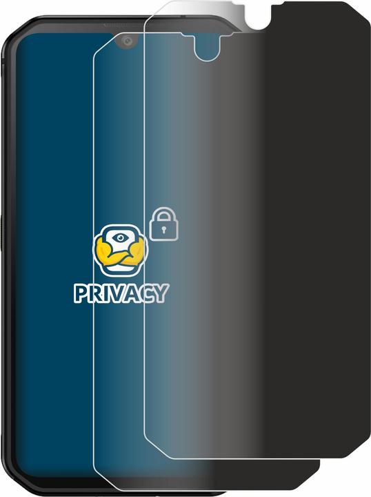 Actual product image BROTECT Anti-spy privacy film Blue light protection film (2 Piece, Blackview BV9900E)