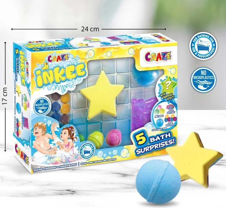 Produktbild Craze Inkee Set mit 5 Badeüberraschungen (Badesalz)