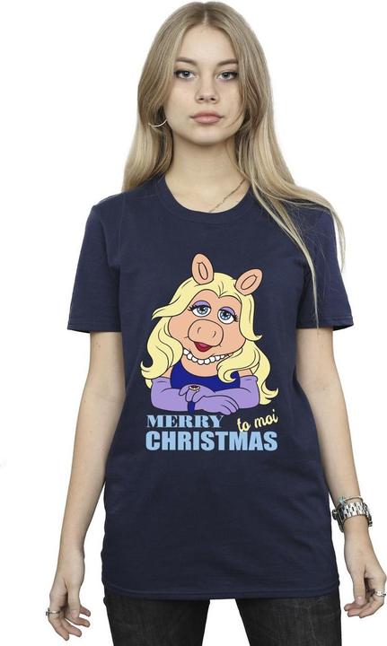 Immagine prodotto Disney Muppets Miss Piggy Queen of Holidays Maglietta Ampia Donna (XL)
