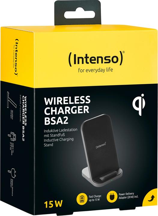 Image du produit Intenso Wireless Charger BSA2 Chargeur noir (15 W)