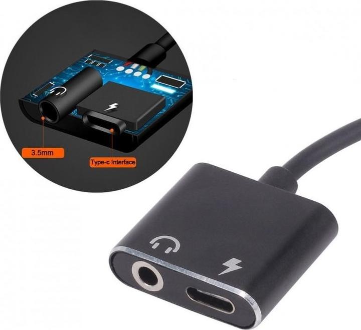 Immagine prodotto JTI Adattatore/splitter USB-C Connessione USB-C e AUX (USB tipo C)
