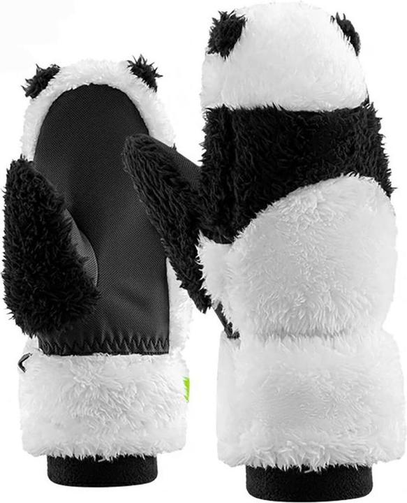 Qunature The others Panda Ski Gloves for Kids and Adults Size S - Black/White (S)