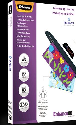 Image du produit Fellowes Améliorer 80 (A3, 100 pièce(s), 80 µm)