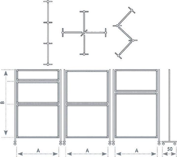 Produktbild Franken Stellwandtafel ECO Stahl (120 x 150 cm)