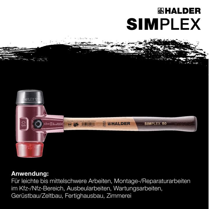 Immagine prodotto Halder Martello soft-face SIMPLEX 40 GOMMA/PLASTICA TE SIMPLE (640 g)