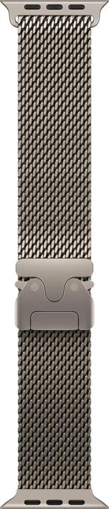 Actual product image Apple Natural Titanium Milanese Loop (95% recycled titanium)