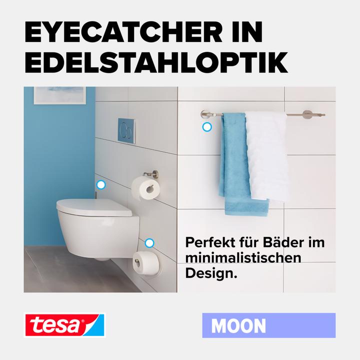 Actual product image tesa MOON towel ring incl. adhesive solution without drilling