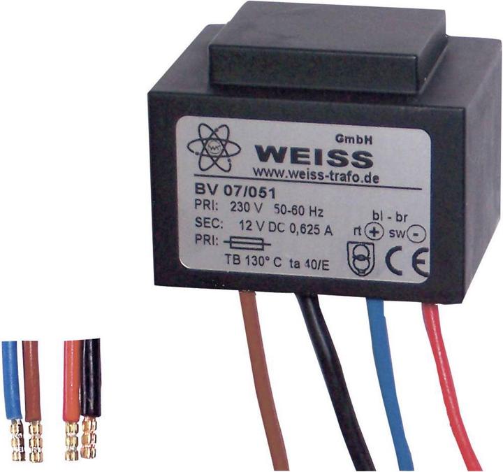 Weiss Elektrotechnik Kompaktnetzteil Transformator ohne Gleichrichtung