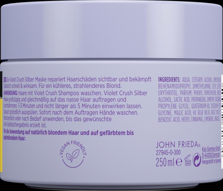 Image du produit John Frieda Sheer Blonde - Masque argenté Violet Crush (250 ml)