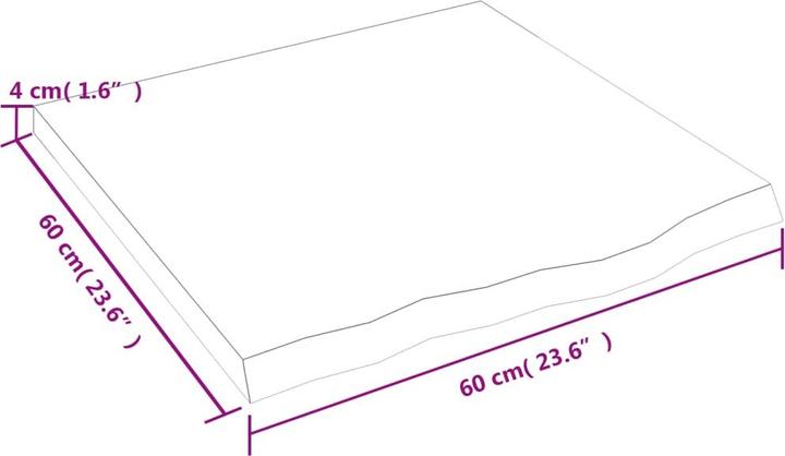 Actual product image VidaXL Gianna (60 x 4 x 60 cm)
