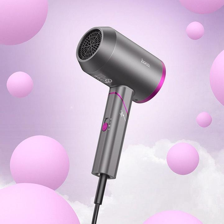 Actual product image Hoco Other hot and cold air foldable hair dryer HP13 Plus rose red