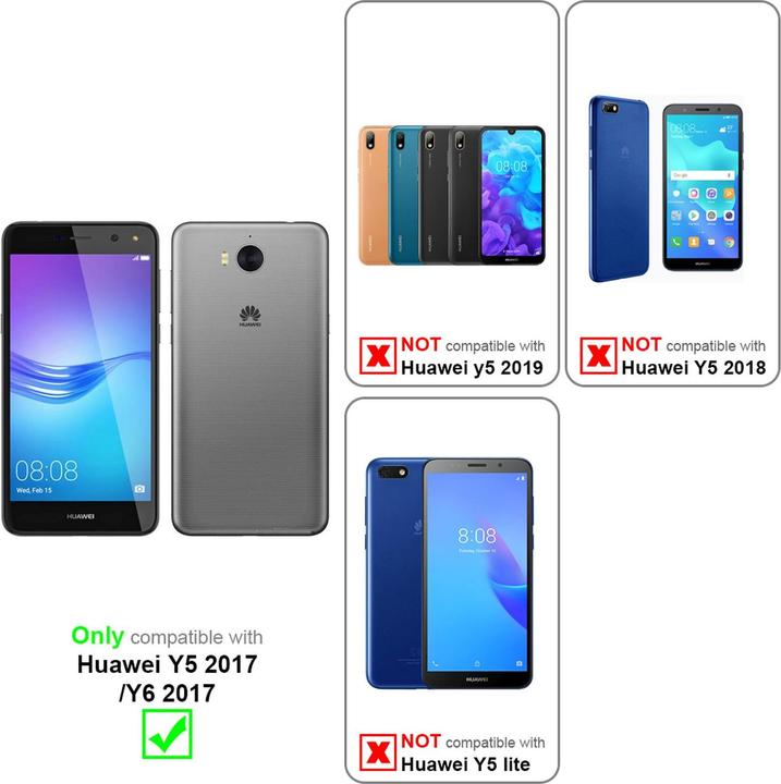 Image du produit Cadorabo Hard Cover Couverture métallique mate (Huawei Y6 (2017))