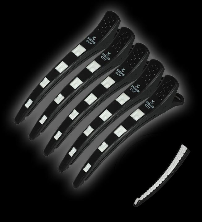 Akashi X-Treme Cut Color Clips Schwarz/ Weiss 5 Stk. (5 Stk.)