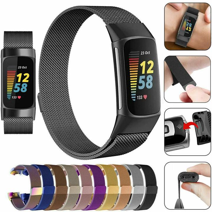Actual product image PhoneLook Bracelet milanais en acier (taille S) (Stainless steel, 4, Charge 3)