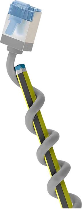 Produktbild Goobay Ultraflexibles CAT 6A Patchkabel, slim, U/FTP, grau (U/FTP, CAT6a, 15 m)