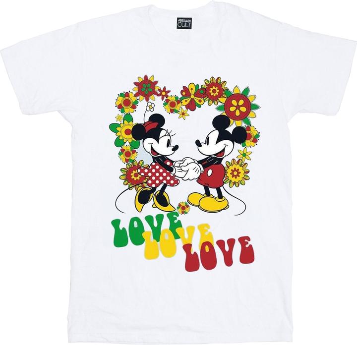 Disney Mickey And Minnie Mouse Hippie Love TShirt Mädchen