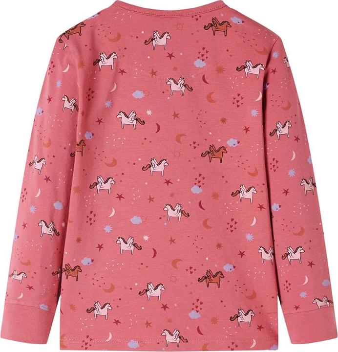 Produktbild VidaXL Kinderpyjama mit Langen Ärmeln Altrosa 140,Material: 95 (140)