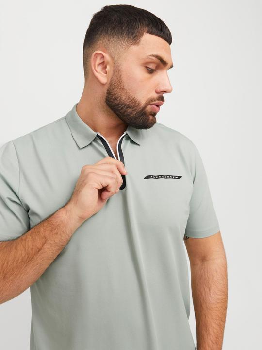 Actual product image Jack & Jones Plus Size Gedruckt Poloshirt Poloshirt (3XL)
