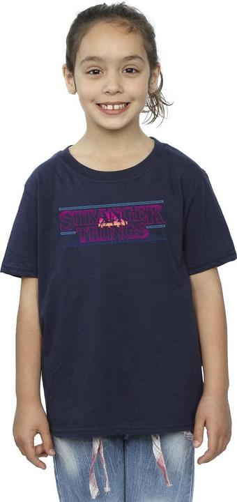 Immagine prodotto Netflix Stranger Things Retro Title Maglietta Ragazze (152, 158)