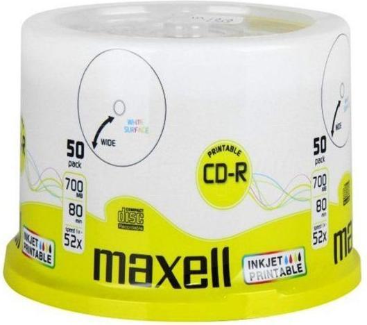 Immagine prodotto Maxell CD-R 700Mb 52x (50 x)