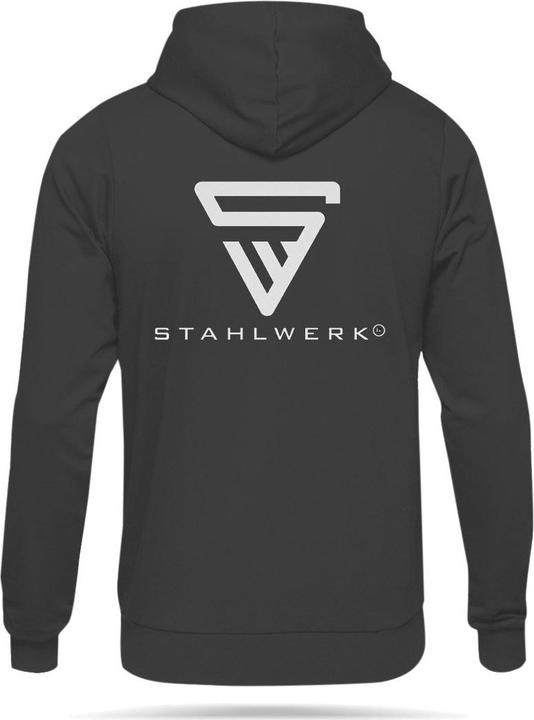 Image du produit Stahlwerk Sweat à capuche noir Pull à capuche taille XL 100% coton (XL)