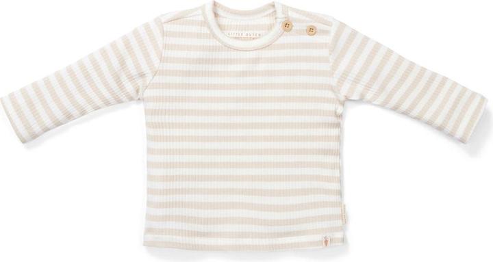 Produktbild Little Dutch T-shirt langärmlig Stripe Sand/White - 62 (62)