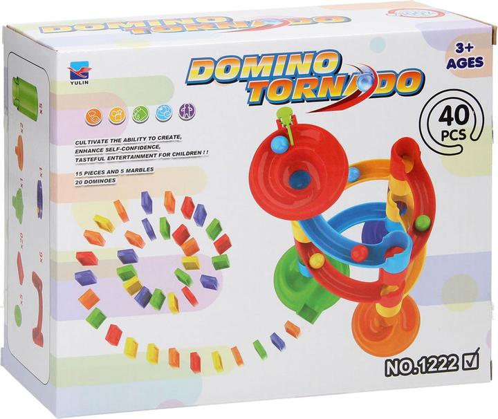 Productafbeelding Domino Tornado knikkerbaan 40st.
