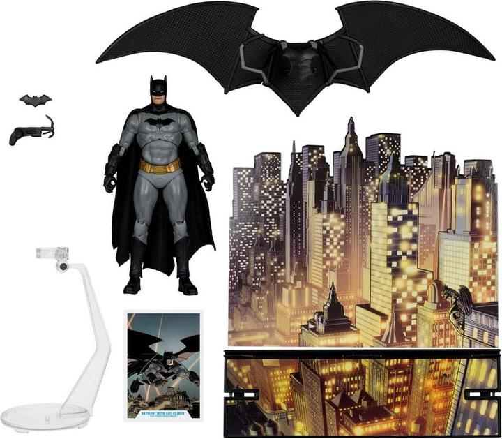 Image du produit McFarlane DC Multiverse Figurine Batman avec Bat-Glider (The Thirteenth Hour) (Gold Label) 18 cm