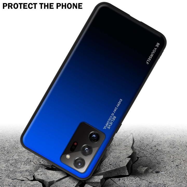 Immagine prodotto Cadorabo Custodia per Samsung Galaxy NOTE 20 ULTRA TPU 2 Farben Glas (Samsung Galaxy Note 20 Ultra)
