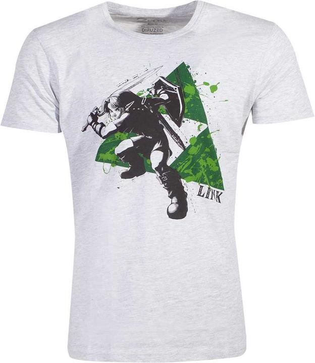 Produktbild The Legend of Zelda Splatter Triforce Men's Tshirt (L)