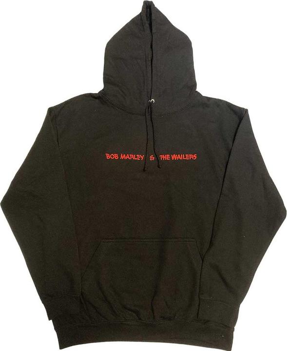 Actual product image Bob Marley Unisex Adult Wailers One Love Portrait Embroidered Pullover Hoodie (L)