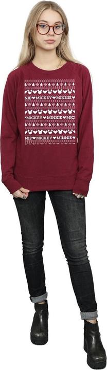 Immagine prodotto Disney Mickey And Minnie Christmas Fair Isle Felpa Donna (L)