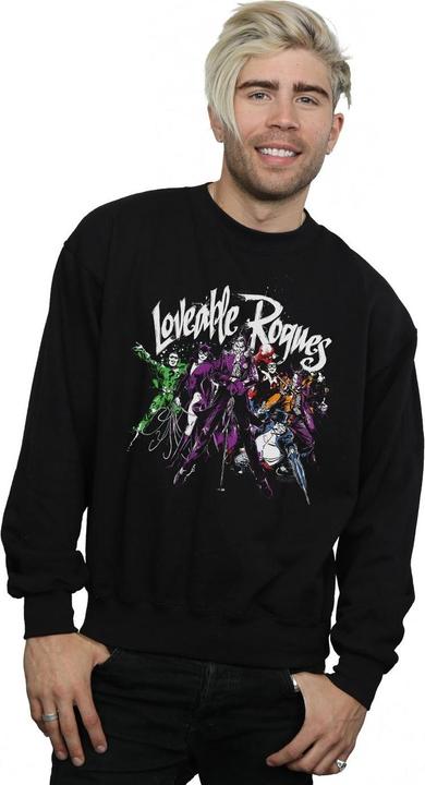 Actual product image Mens Batman Loveable Rogues Cotton Sweatshirt (XXL)