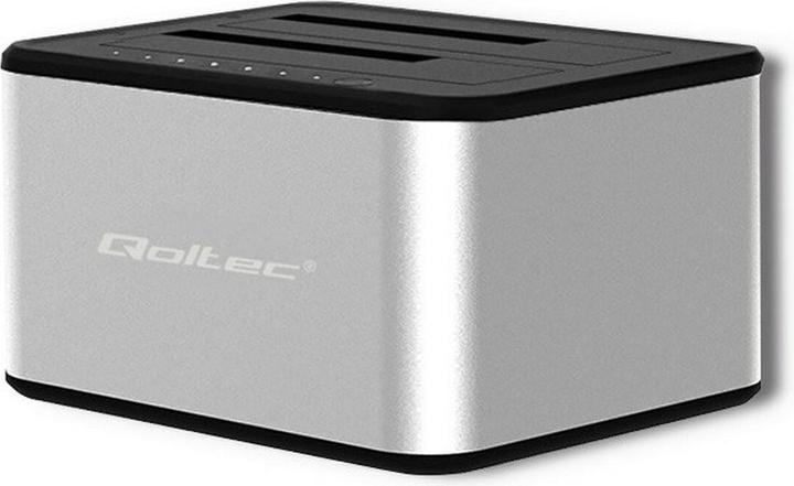 Immagine prodotto Qoltec 50316 2x HDD/SSD docking station 2,5/3,5 pollici SATA USB 3.0 Clonazione