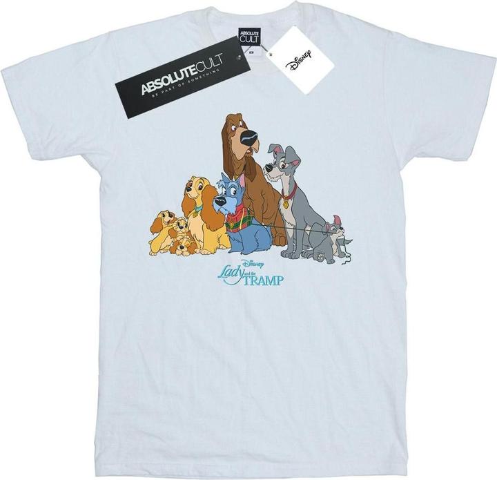 Actual product image Disney Womens/Ladies Lady And The Tramp Classic Group Cotton Boyfriend T-Shirt (3XL)