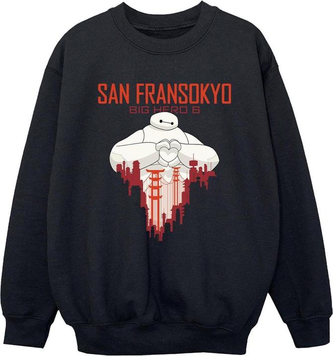 Immagine prodotto Disney Big Hero 6 Baymax San Fransokyo Heart Felpa Ragazzi (152, 158)