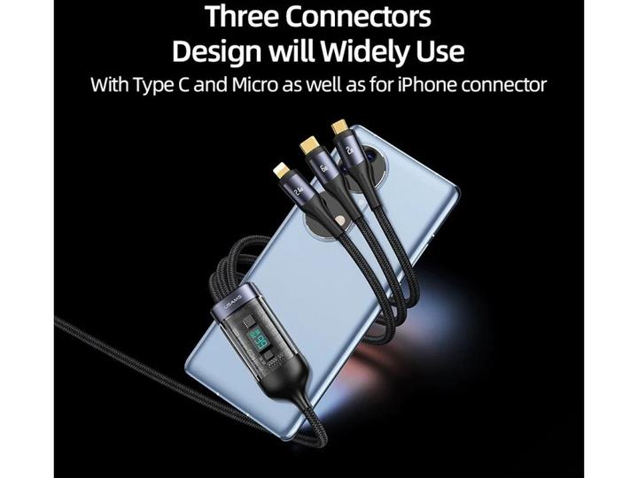 Produktbild Usams USB Typ C – Lightning, USB Typ C, Micro USB B (1.20 m, USB 2.0)