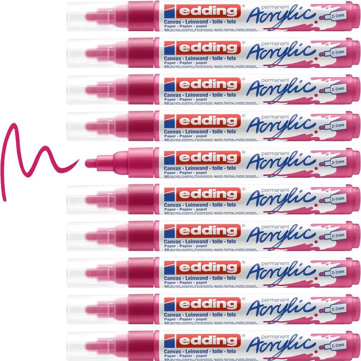 Produktbild Edding Acrylmarker 5100 Medium (Telemagenta, 3 mm, 1 x)