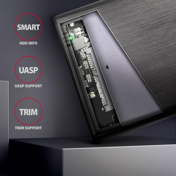 Image du produit Axagon EE25-A6C Boîtier externe pour disque dur USB-C 3.2 - SATA 6G 2.5 (2.5")