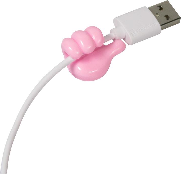 Image du produit PhoneLook Organisateur de câbles en silicone amusant Thumbs-Up pour les câbles de chargement, les clés, etc