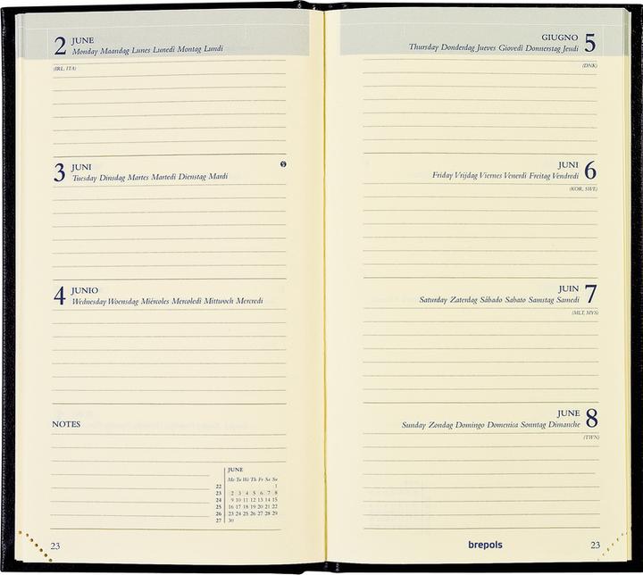 Image du produit Brepols Agenda Interplan Sunrise 2025 26.3.1475 1W/2S ass. ML 9x16cm (9 x 16 cm, Néerlandais)